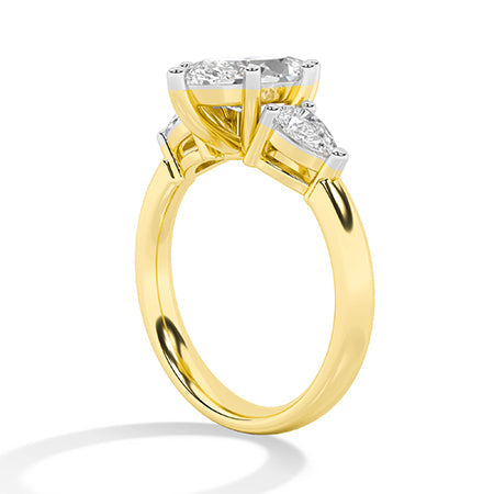 Marquise LG Diamond Ring in Rose Gold - Binson Diamonds Antwerp