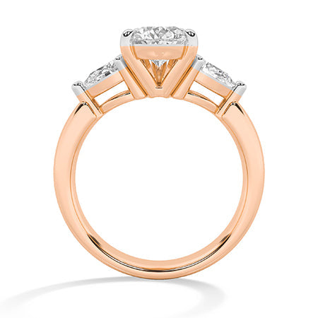 Pear LG Diamond Ring in White Gold - Binson Diamonds Antwerp