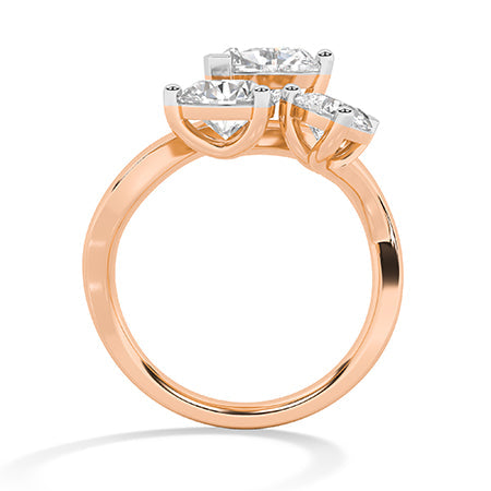 Heart LG Diamond Ring in Yellow Gold - Binson Diamonds Antwerp