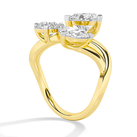 Heart LG Diamond Ring in White Gold - Binson Diamonds Antwerp