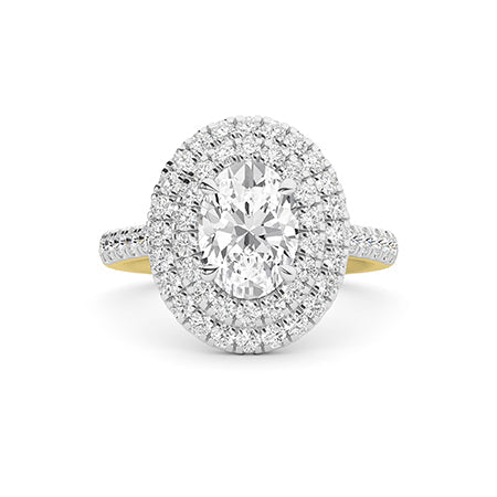 Oval LG Diamond Ring in Rose Gold - Binson Diamonds Antwerp