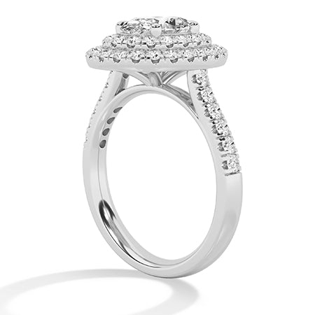 Oval LG Diamond Ring in Rose Gold - Binson Diamonds Antwerp