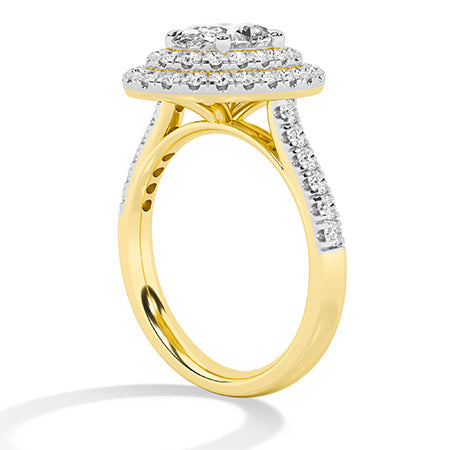 Oval LG Diamond Ring in Rose Gold - Binson Diamonds Antwerp