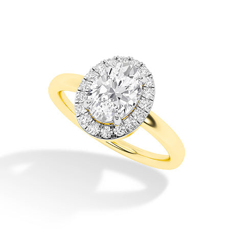 Round LG Diamond Ring in Rose Gold - Binson Diamonds Antwerp