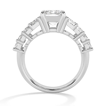 Emerald LG Diamond Ring in Yellow Gold - Binson Diamonds Antwerp