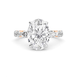 Marquise LG Diamond Ring in White Gold - Binson Diamonds Antwerp