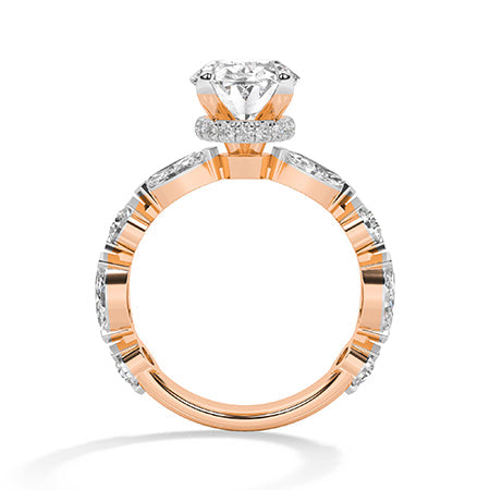 Oval LG Diamond Ring in White Gold - Binson Diamonds Antwerp