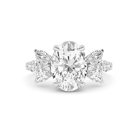 Oval LG Diamond Ring in Rose Gold - Binson Diamonds Antwerp
