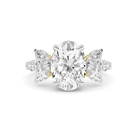 Oval LG Diamond Ring in Rose Gold - Binson Diamonds Antwerp