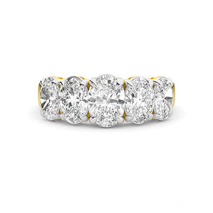 Oval LG Diamond Ring in Rose Gold - Binson Diamonds Antwerp