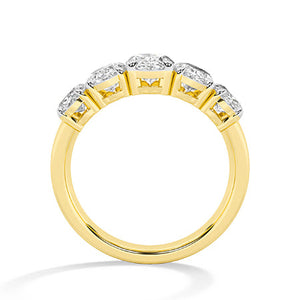 Oval LG Diamond Ring in Rose Gold - Binson Diamonds Antwerp