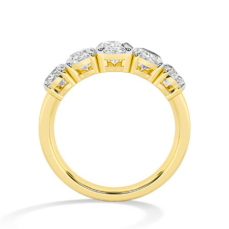 Oval LG Diamond Ring in Rose Gold - Binson Diamonds Antwerp