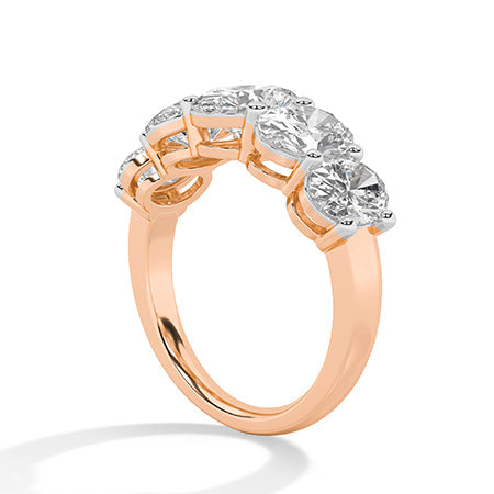 Oval LG Diamond Ring in Yellow Gold - Binson Diamonds Antwerp