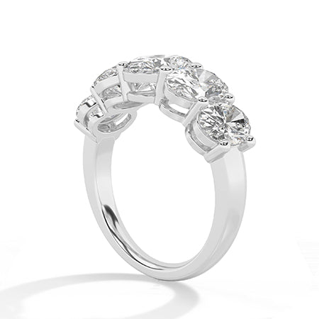 Oval LG Diamond Ring in Yellow Gold - Binson Diamonds Antwerp