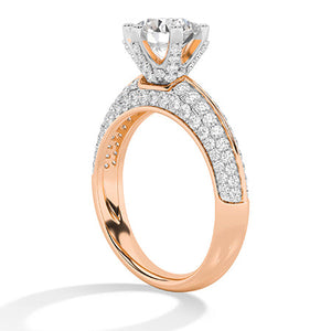 Round LG Diamond Ring in White Gold - Binson Diamonds Antwerp