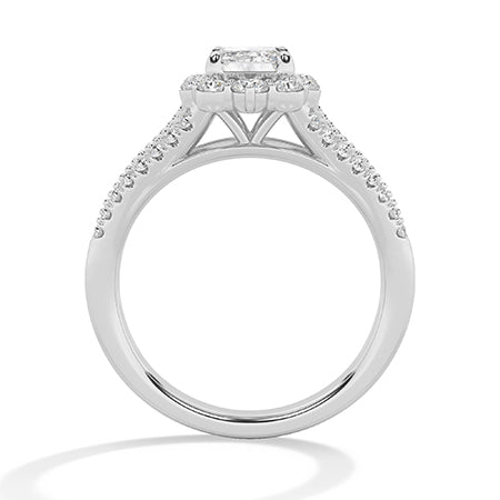 Emerald LG Diamond Ring in Yellow Gold - Binson Diamonds Antwerp