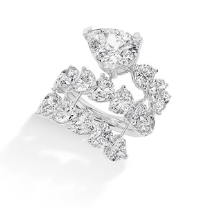 Heart LG Diamond Ring in Yellow Gold - Binson Diamonds Antwerp