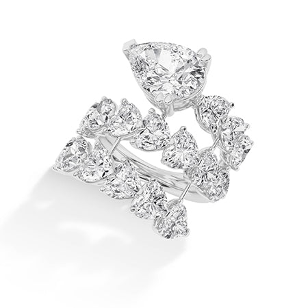 Heart LG Diamond Ring in Yellow Gold - Binson Diamonds Antwerp