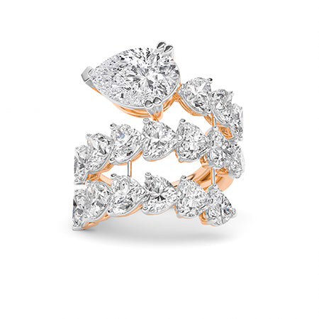 Heart LG Diamond Ring in Yellow Gold - Binson Diamonds Antwerp