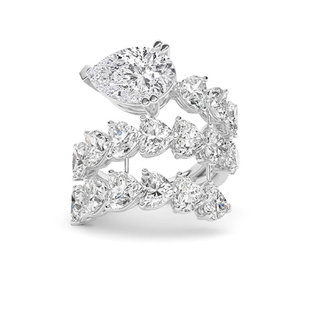 Heart LG Diamond Ring in Yellow Gold - Binson Diamonds Antwerp