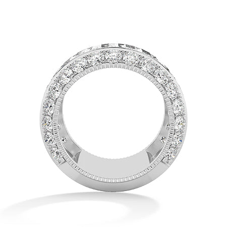 Baguette LG Diamond Ring in White Gold - Binson Diamonds Antwerp