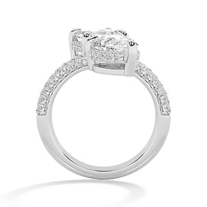 Asscher LG Diamond Ring in Yellow Gold - Binson Diamonds Antwerp
