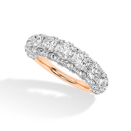 Round LG Diamond Ring in Yellow Gold - Binson Diamonds Antwerp