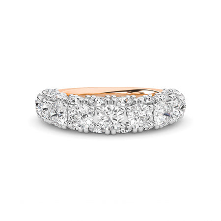 Round LG Diamond Ring in Yellow Gold - Binson Diamonds Antwerp