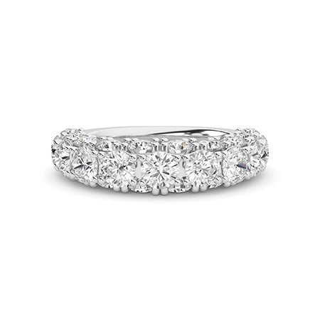 Round LG Diamond Ring in Yellow Gold - Binson Diamonds Antwerp