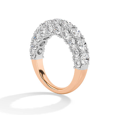 Round LG Diamond Ring in Yellow Gold - Binson Diamonds Antwerp