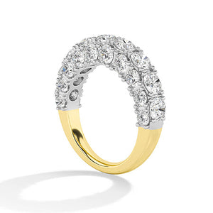 Round LG Diamond Ring in Yellow Gold - Binson Diamonds Antwerp