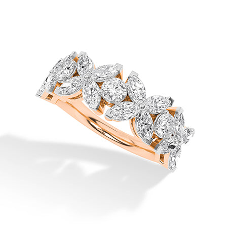 Marquise LG Diamond Ring in White Gold - Binson Diamonds Antwerp
