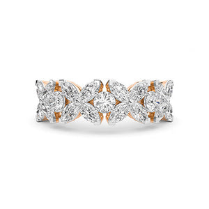 Marquise LG Diamond Ring in White Gold - Binson Diamonds Antwerp