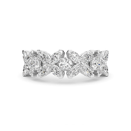 Marquise LG Diamond Ring in White Gold - Binson Diamonds Antwerp