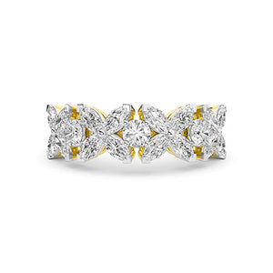 Marquise LG Diamond Ring in White Gold - Binson Diamonds Antwerp