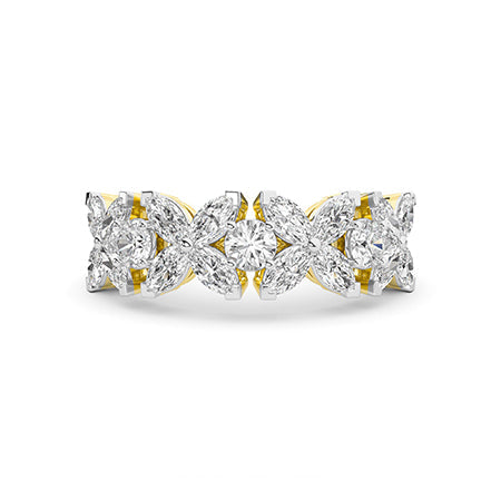 Marquise LG Diamond Ring in White Gold - Binson Diamonds Antwerp