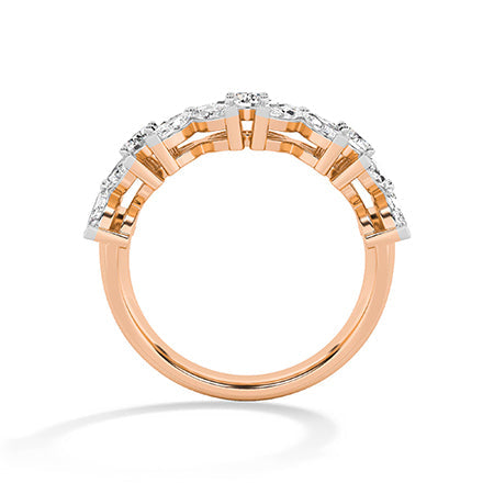Marquise LG Diamond Ring in Yellow Gold - Binson Diamonds Antwerp