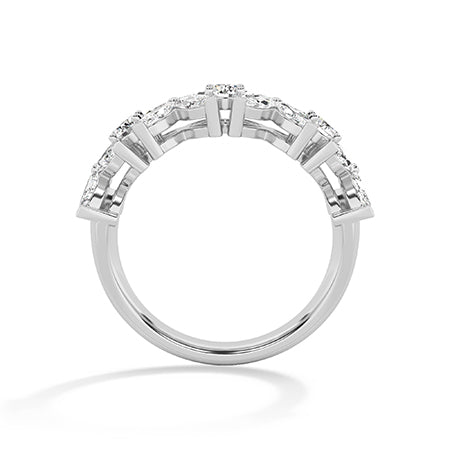 Marquise LG Diamond Ring in White Gold - Binson Diamonds Antwerp