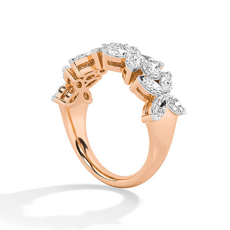 Marquise LG Diamond Ring in White Gold - Binson Diamonds Antwerp