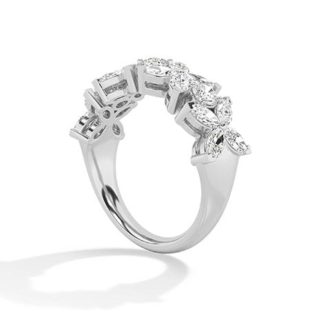 Marquise LG Diamond Ring in White Gold - Binson Diamonds Antwerp