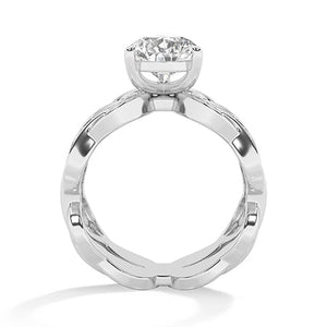 Pear LG Diamond Ring in Yellow Gold - Binson Diamonds Antwerp