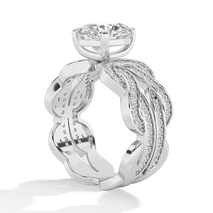 Pear LG Diamond Ring in Yellow Gold - Binson Diamonds Antwerp