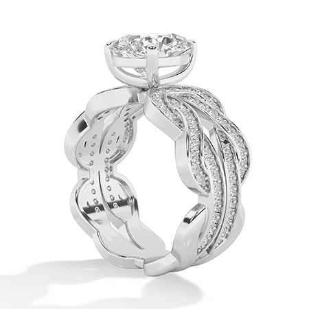 Pear LG Diamond Ring in Yellow Gold - Binson Diamonds Antwerp