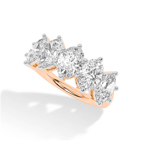 Oval LG Diamond Ring in White Gold - Binson Diamonds Antwerp
