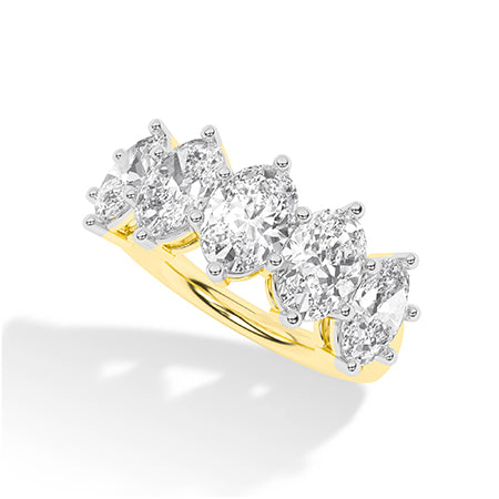 Oval LG Diamond Ring in White Gold - Binson Diamonds Antwerp