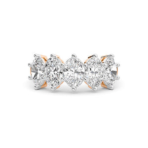 Oval LG Diamond Ring in White Gold - Binson Diamonds Antwerp