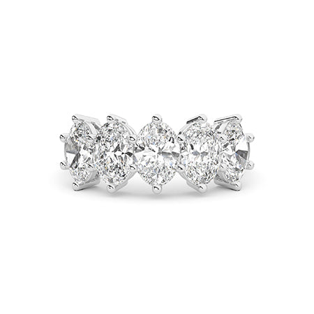 Oval LG Diamond Ring in White Gold - Binson Diamonds Antwerp