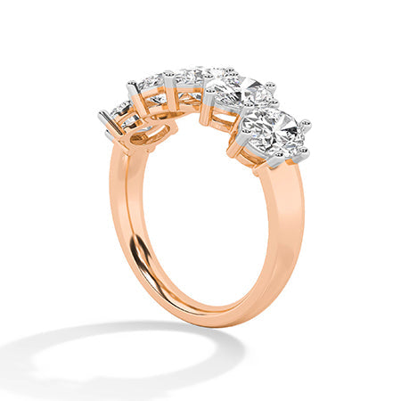 Oval LG Diamond Ring in White Gold - Binson Diamonds Antwerp