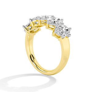 Oval LG Diamond Ring in White Gold - Binson Diamonds Antwerp