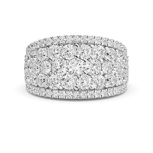 Round Lab-Grown Diamond Ring in 18K yellow gold, overhead view
